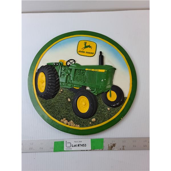John Deere Ceramic Wall Hanging 11.5"