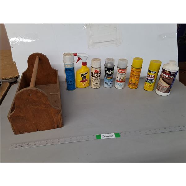 Chemicals- Oven Cleaner, Wood Finish, Protective Metal Coating, Misc. & Wooden Magazine Rack- Cannot