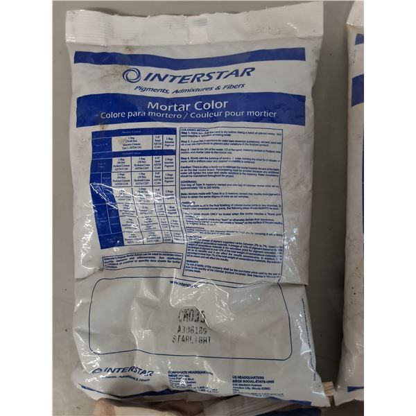 (8) Bags of Interstar Mortar Color - PICK UP