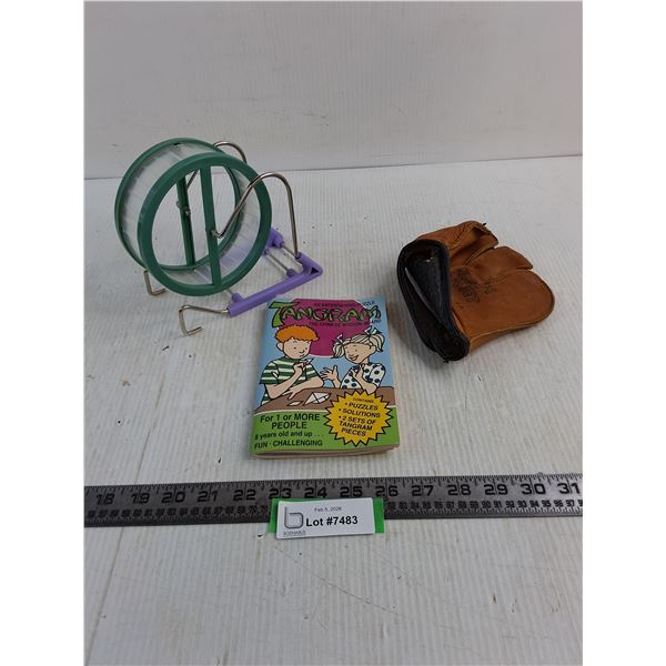 Hamster Wheel, Tangram Puzzle Book, Child's Ball Glove