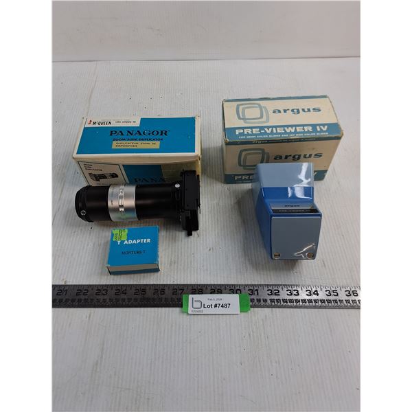 Vintage Slide Projection Mechanisms (Panagor Zoom Duplicator, Argus Previewer)