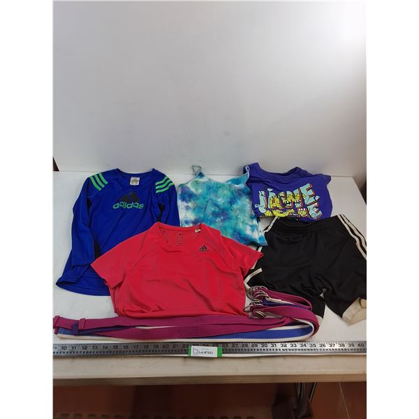 Youth Clothing (4 Tops XS-M, Small Shorts, 6 Belts)