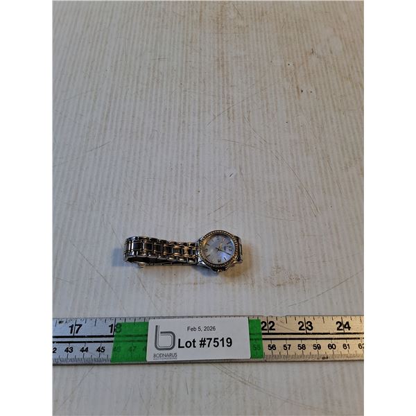 Timex Quartz Watch, Stainless Steel Band (working)