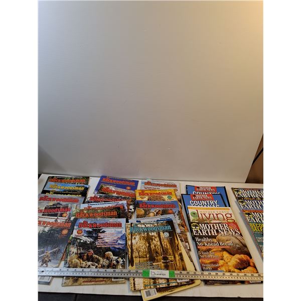 Outdoor Magazines; The Backwoodsman, Mother Earth News, Mother Earth Living