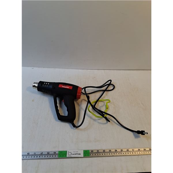 Drill Master 1500 Watt Heat Gun (powers on, as is)