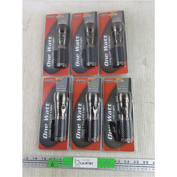 (6) Tekz One Watt Long Life LED Light - New