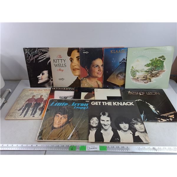 Assorted Vinyl Records - Kitty Wells, Leapy Lee, Klaasic Klaatu