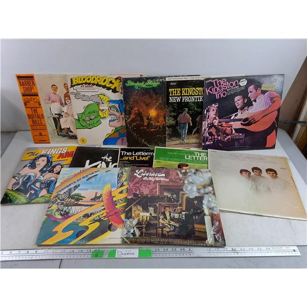 Assorted Vinyl Records - The Kingston Trio, Bloodrock, The Buffalo Bills