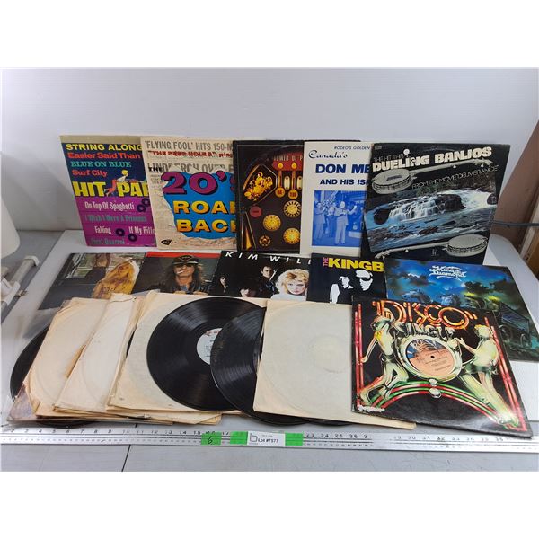 Assorted Vinyl Records - Flying Fool Hits, Leon Haywood, Kim Wilde