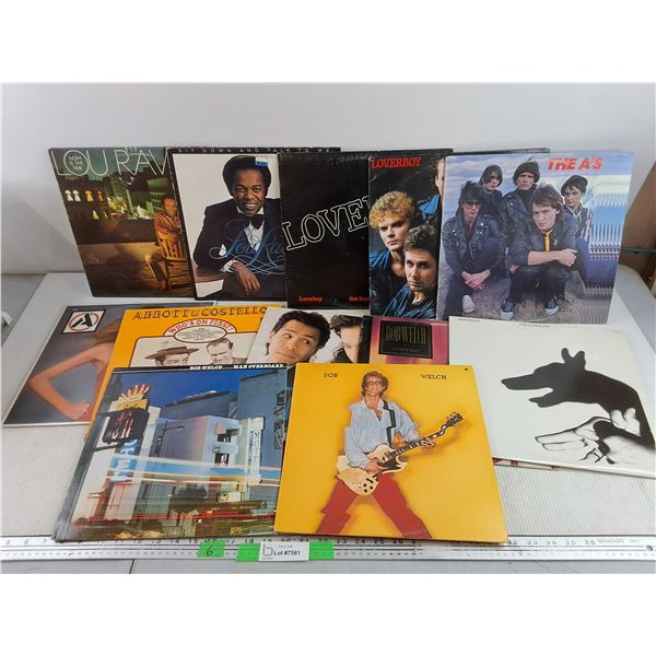Assorted Vinyl Records - Bob Welch, Lover Boy, Abbott & Costello
