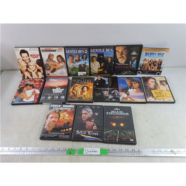 DVD & Blu Ray Movies - Chuck Norris, Gentle Ben, Blue Thunder, Bed of Roses