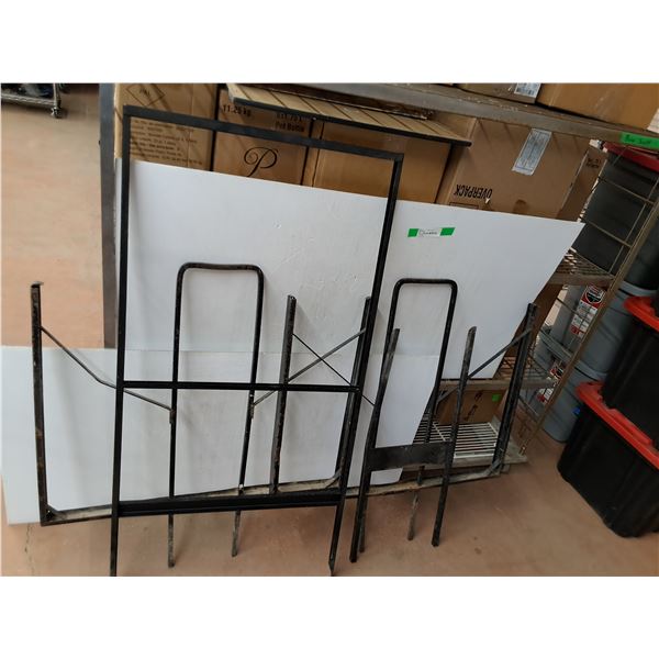 (4) Metal Realty Sign Holders with Stakes Up to 47.5", Cannot Ship