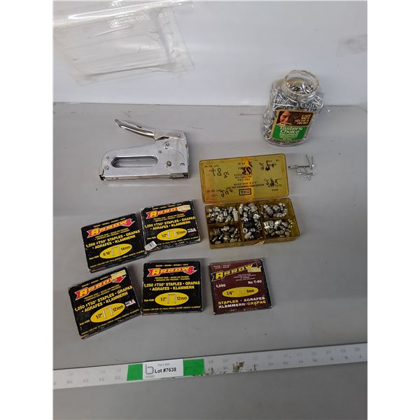 Grease Fittings, Staples, Staple Gun, Blind Rivets