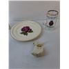 Image 2 : Avon Tree Ornament, 24K Gold Plated Plate, Glass Bowl, Misc.