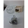 Image 3 : Avon Tree Ornament, 24K Gold Plated Plate, Glass Bowl, Misc.