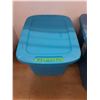 Image 4 : *(2) Storage Totes, Sterilite & Rubbermaid, Measurements In Photos, Cannot Ship