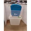 Image 1 : *Large Clear Storage Tote w/ Extra Tote&  (18) Various Lids, Measurements in Pics,