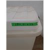 Image 5 : *Large Clear Storage Tote w/ Extra Tote&  (18) Various Lids, Measurements in Pics,