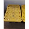Image 3 : *(2) Strongbox Plates Storage Totes w/ Lids, Measurements in Pics, Cannot Ship