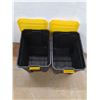 Image 4 : *(2) Sterilite Plastic Storage Totes w/ Lids, Measurements in Pics, Cannot Ship