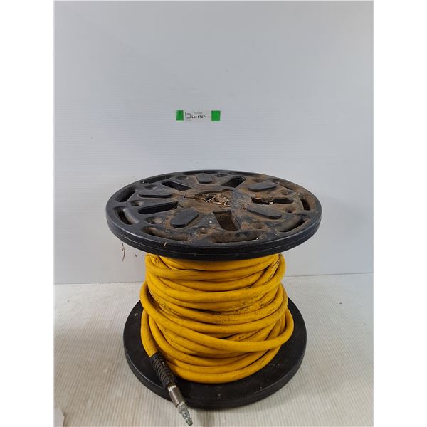 *100ft of  3/8 I.D. 300P.S.I Air Hose, Two Lengths Connected w/ Ends - PICK UP