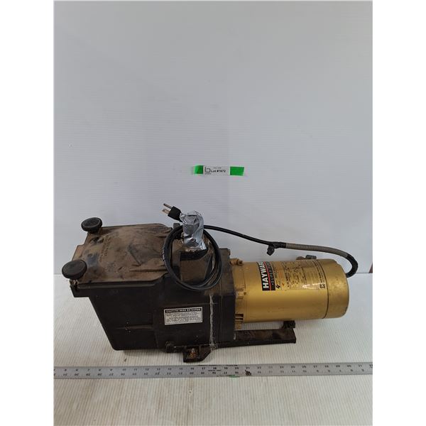 *Hayward Electric Water Pump, Consigner Says Works, As Is - PICK UP