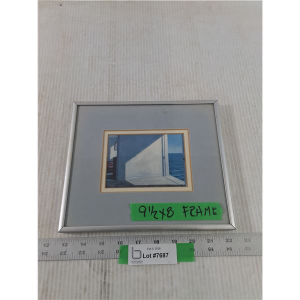 Rooms by the Sea Framed Print, Measurements in Pics