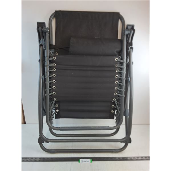 Black Fabric Lounge Chair - 24" x 36" Folded - Pickup Only