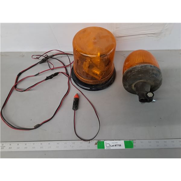 (2) Vehicle Beacon Lights Up to 7"- Untested