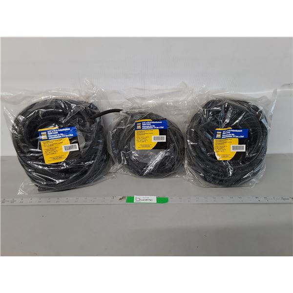 (3) Bags of Power Fist Polyethylene Split Loom- Two Sealed