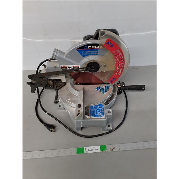 Delta 10" Compund Power Miter Saw- Powers On, Cannot Ship