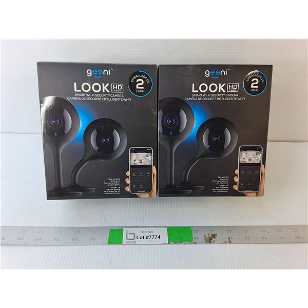 (2) Boxes of Geeni Smart Wi-fi Security Cameras, Appear NIB