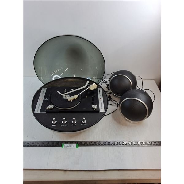 MCM Electrohome Apollo 860 Record Player & Speakers - Powers On - 18" Diameter - PICK UP