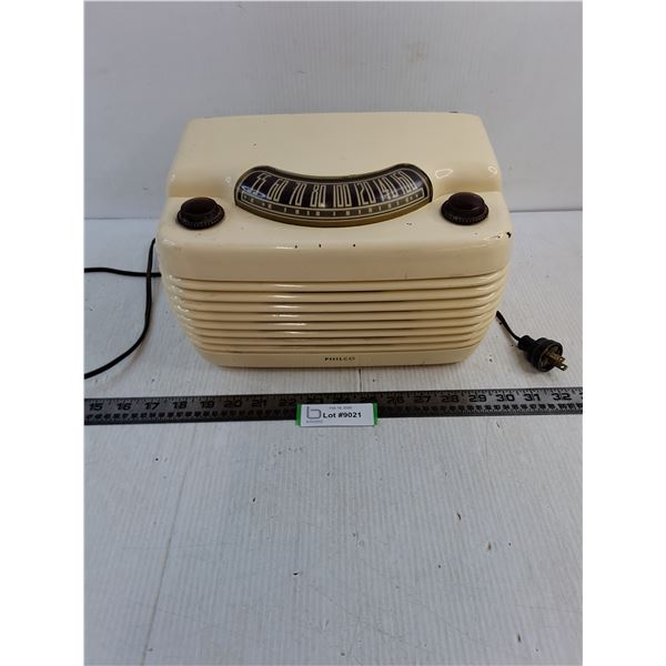 1948 Philco 48-460 Radio - No Power Detected, As is - 12x8x7"