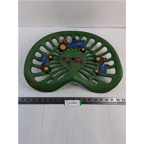 Vintage Re-Painted Cast Iron Tractor Seat - Pickup Only