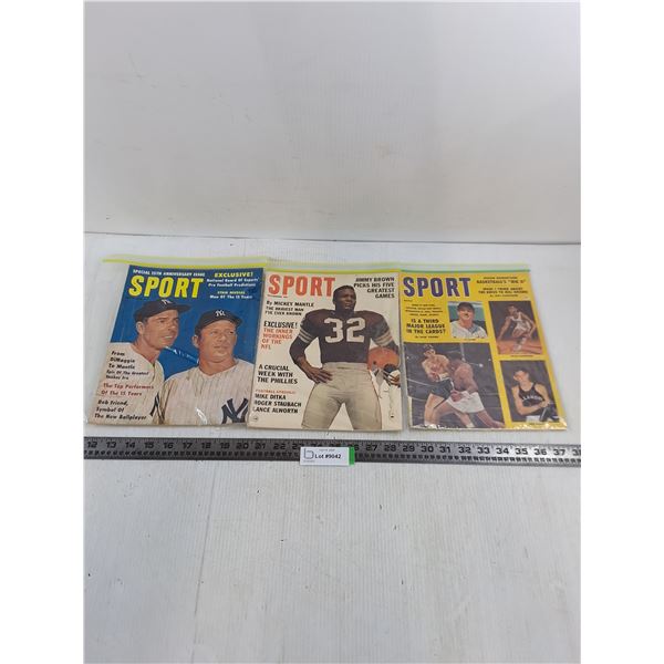 (3) Vintage "Sport" Magazines