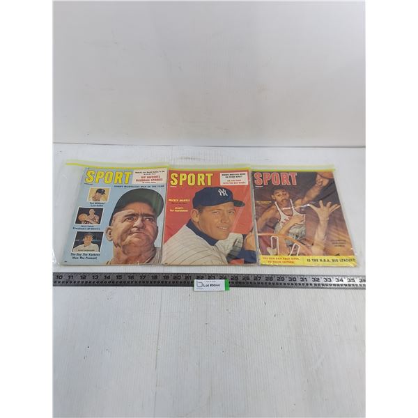 (3) Vintage "Sport" Magazines