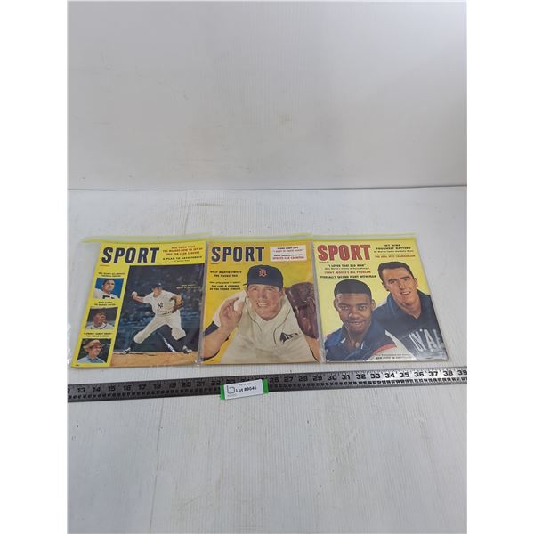 (3) Vintage "Sport" Magazines