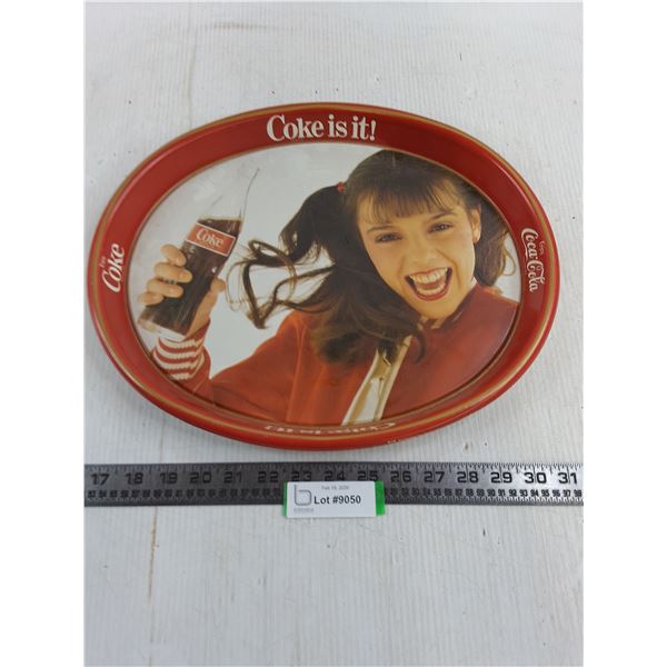 Oval Coca-Cola Serving Tray - 15" x 13"