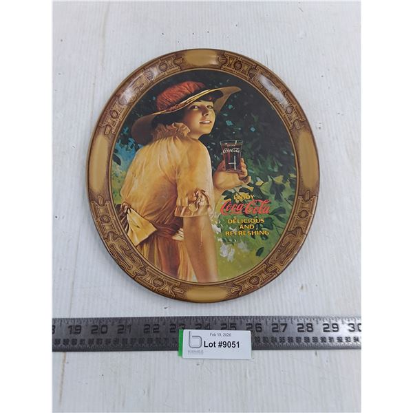 Oval Coca-Cola Serving Tray - 10.5" x 13"