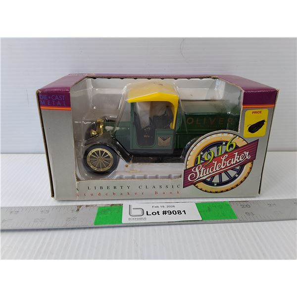 Liberty Classic Model 1916 Studebaker Coin Bank Approx. 1:24 Scale, NIB