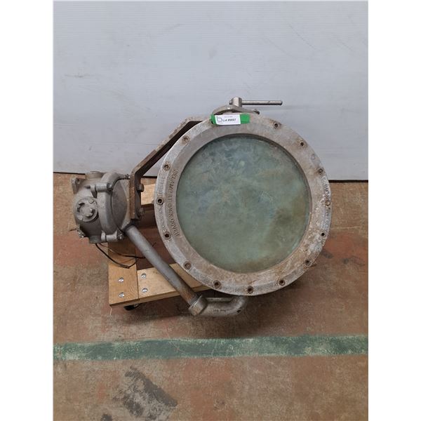 *Vintage Crouse Hindes Co. Heavy Duty Spotlight, 18" Diameter, Heavy!!!, Cannot Ship,  Dolly Not Inc