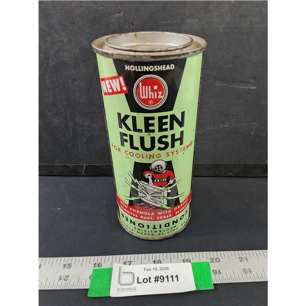 Vintage Whiz Kleen Flush For Cooling Systems Can, Great Graphics!  - Empty