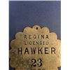 Image 3 : Rare Vintage 1929 Regina Licensed Hawker Brass Tag
