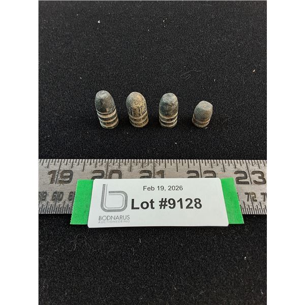 (4) Vintage Slug Bullets found in Fish Creek, Saskatchewan