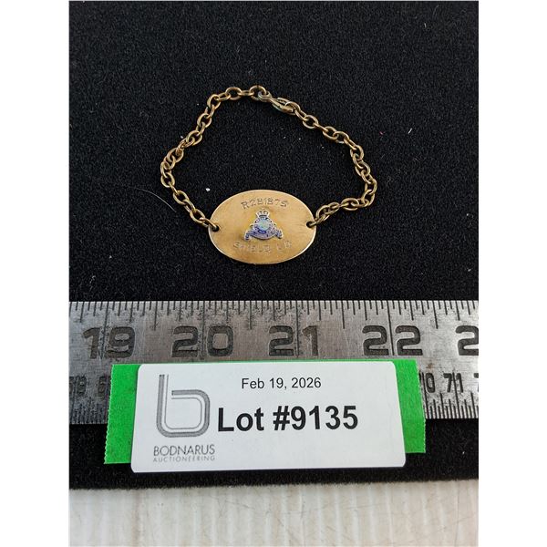 Vintage Silver RCAF Sweetheart Bracelet (9.07 Gram Weight)