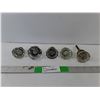 Image 1 : (5) Vintage Glass Doorknobs