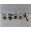 Image 2 : (5) Vintage Glass Doorknobs