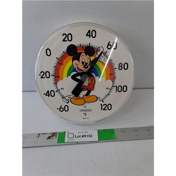 Mickey Mouse Thermometer 8"