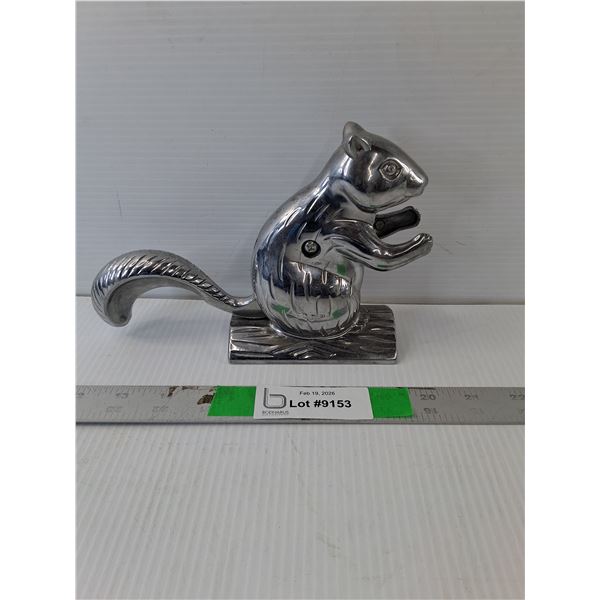 Metal Squirrel Nutcracker 5.75" Tall